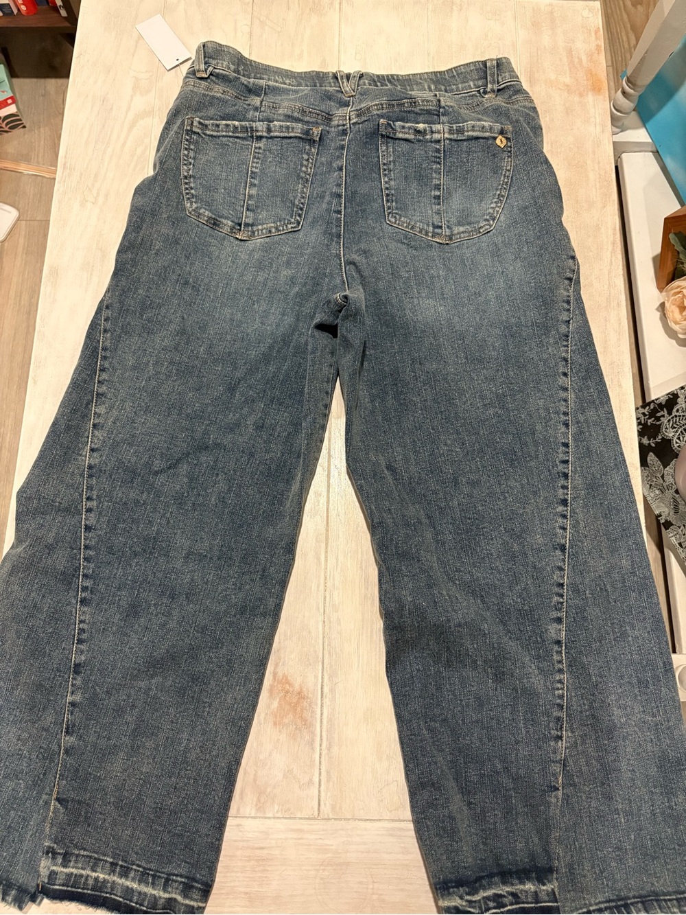 Democracy Ab"solution® Skyrise Uneven Release Step Hem Wide Leg Jeans - Picture 2 of 2